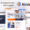 Airvice HVAC AC Repair Services WordPress Theme