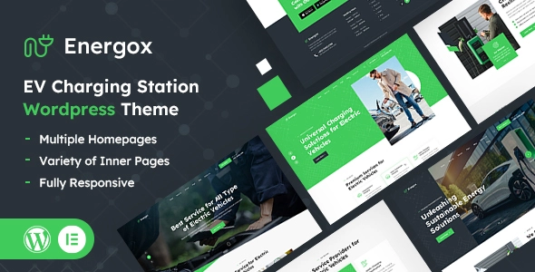 Energox - EV Charging Station Elementor Template Kit
